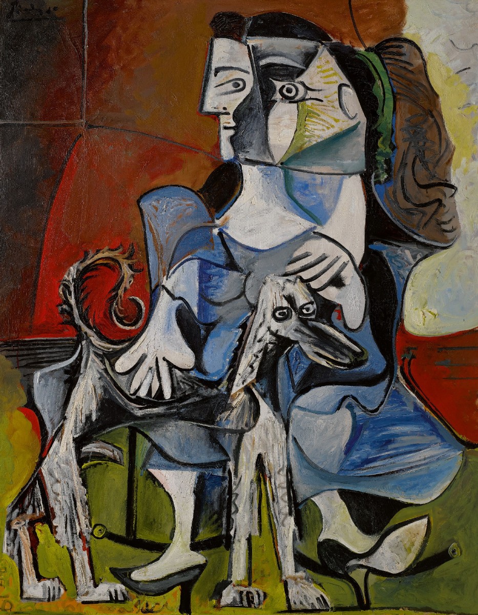 Femme au chien