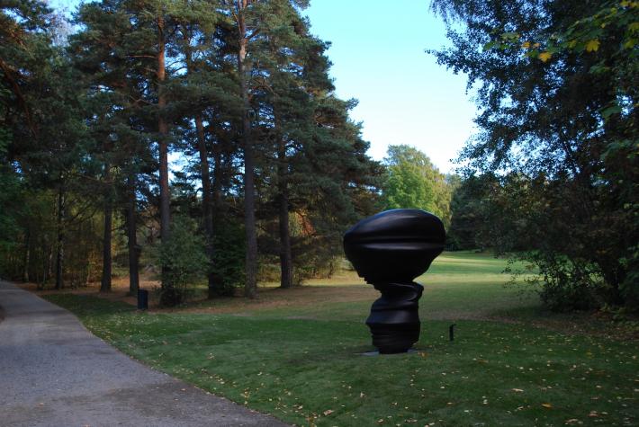 Walk in sculpture park by Cast Glances by Tony Cragg