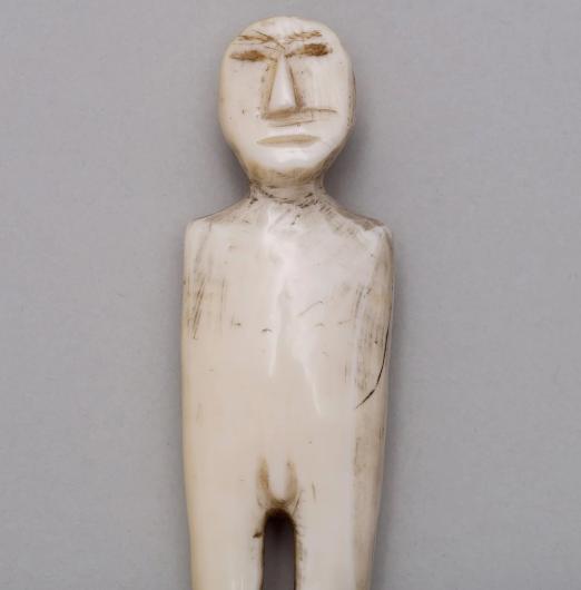 Thule Culture Walrus Ivory Female Amulet Figure